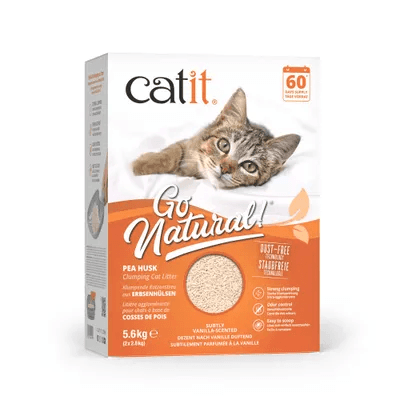 Catit Go Natural cat litter with vanilla scent